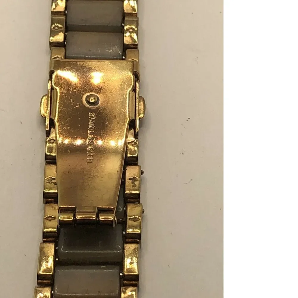 Michael Kors Watch Bracelet Use For Parts Band Links 18mm 2tone Pink Tone PY377